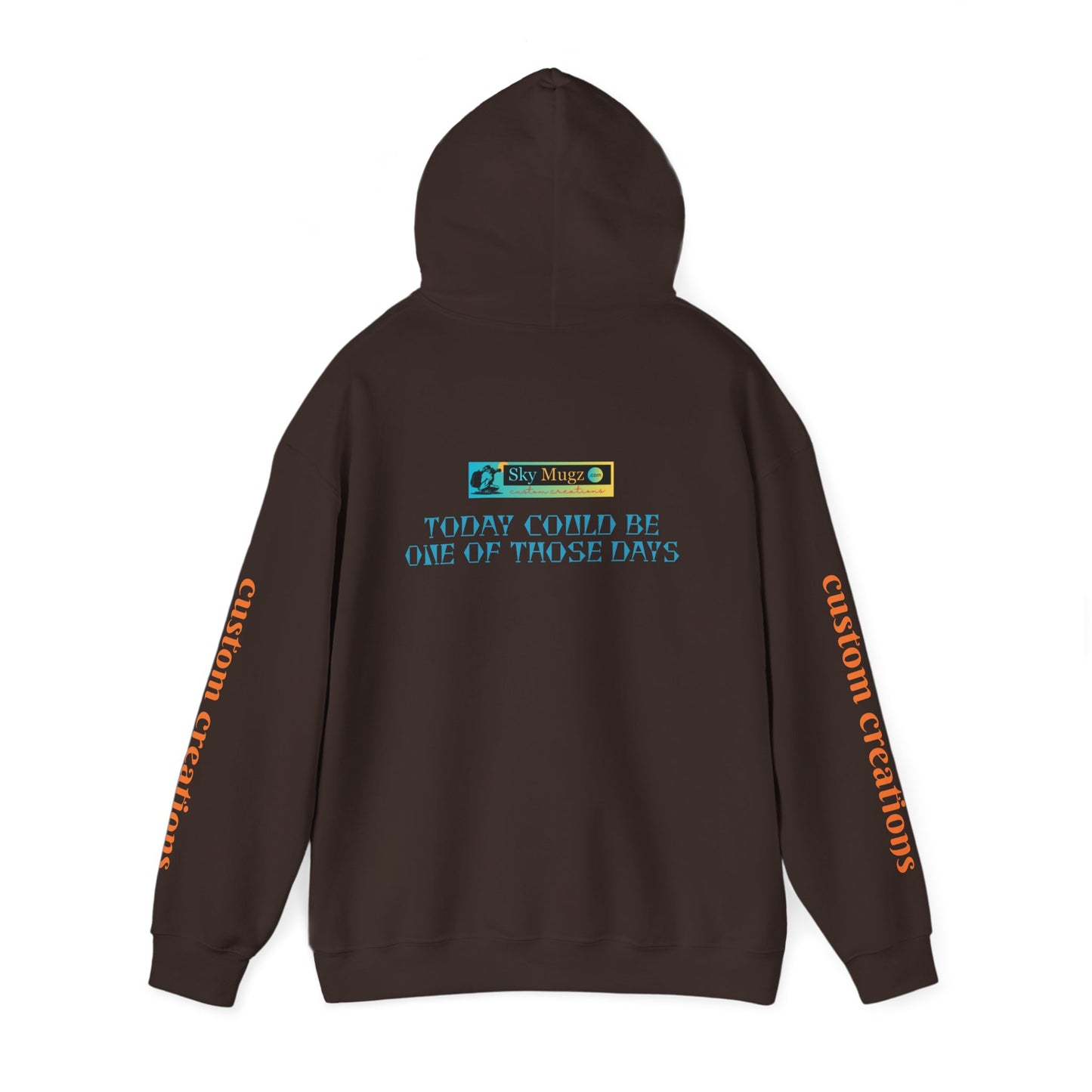 Retro Wave Hoodie — 'Today Could Be One of Those Days' Graphic Pullover