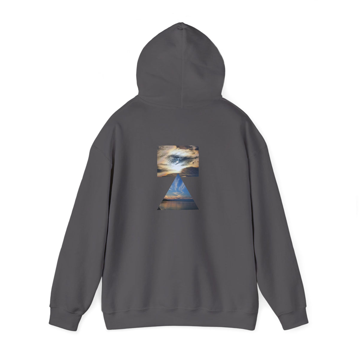 Sunset Horizon Block Letter Graphic Hoodie