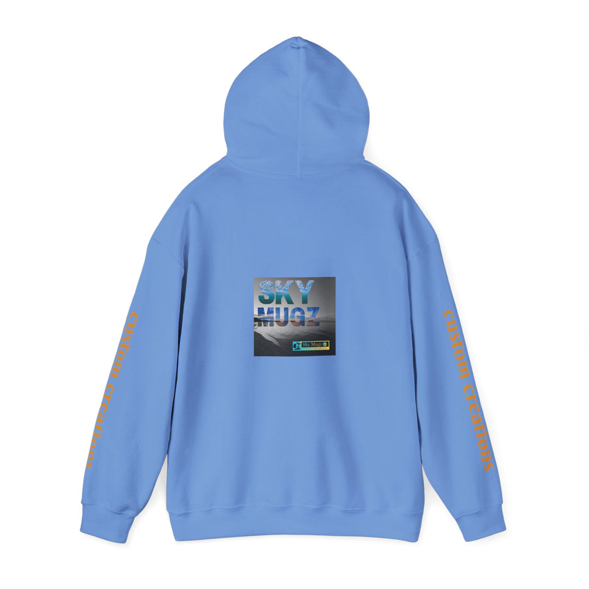 Blue Water Globe Droplet Graphic Hoodie