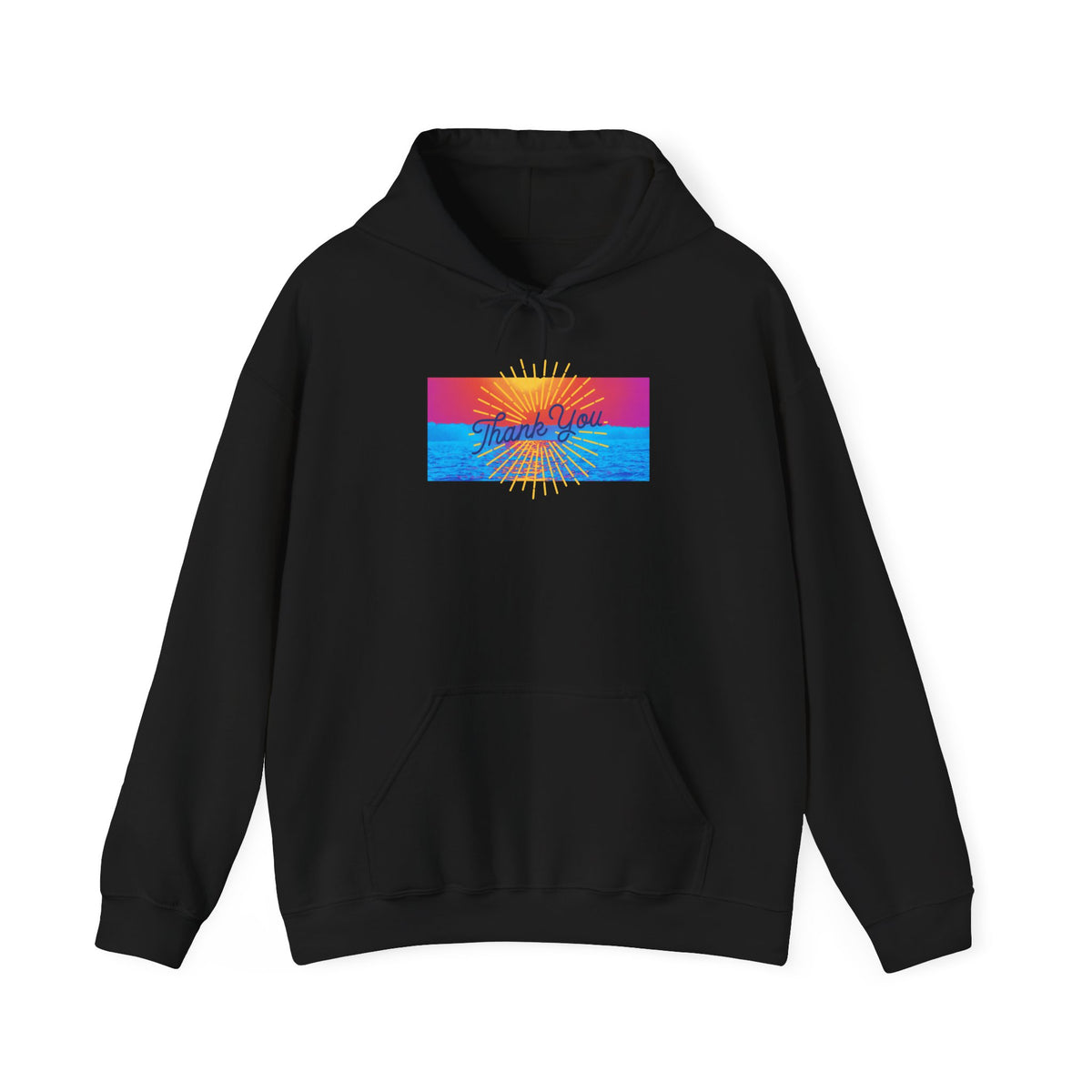 Warm Sunrise Rainbow Graphic Hoodie