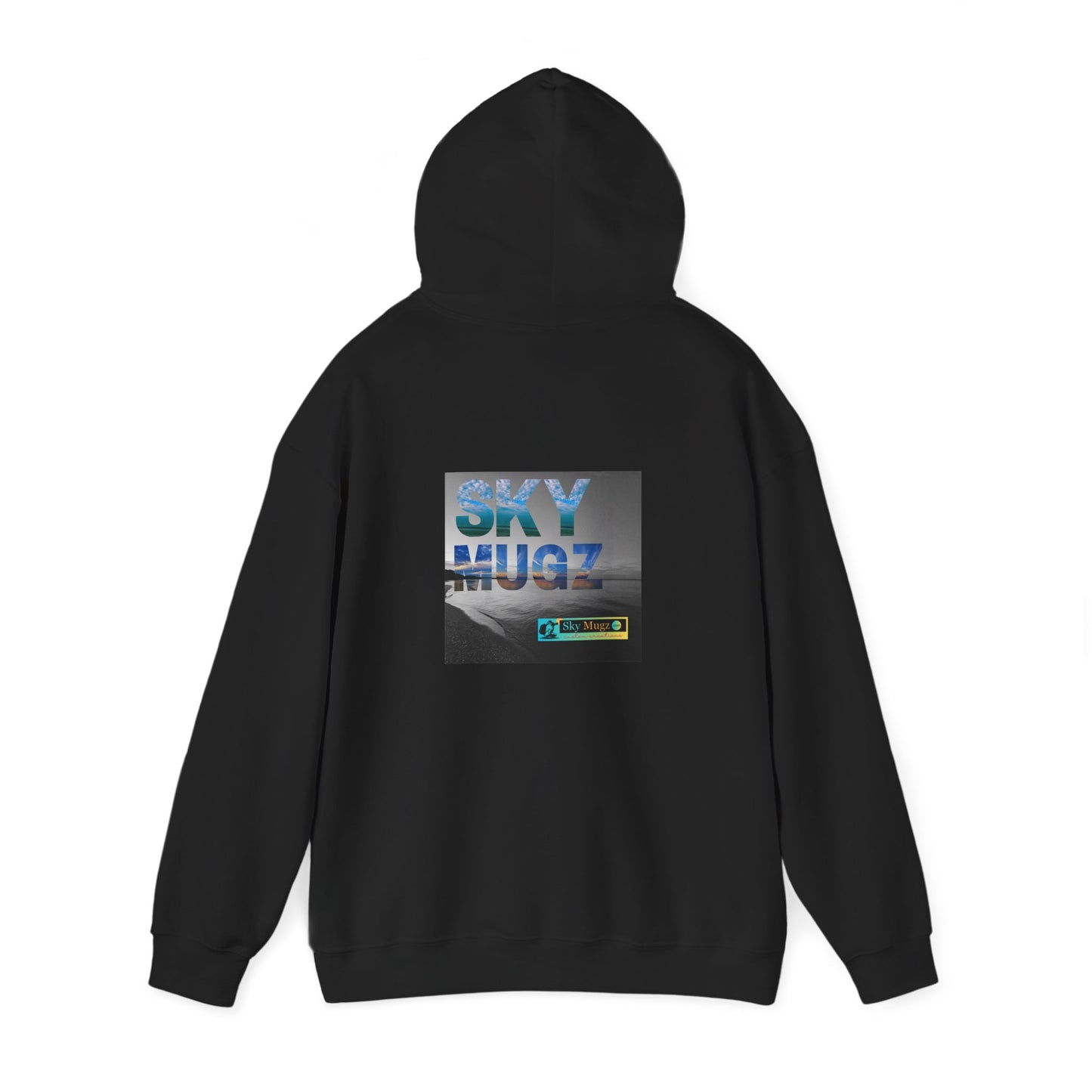 Blue Water Globe Droplet Graphic Hoodie