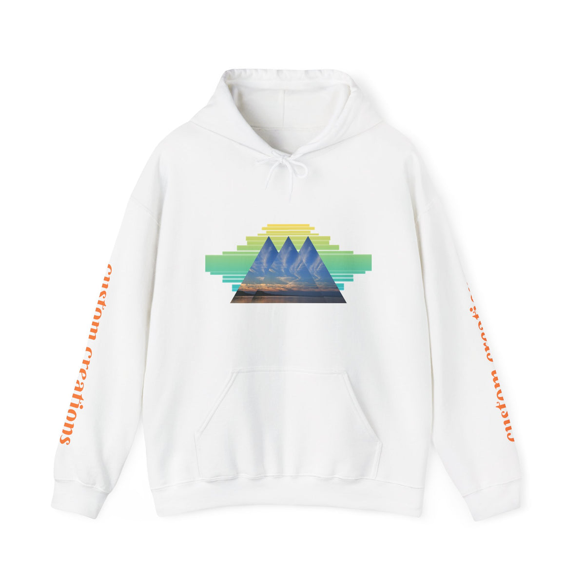 Retro Aztec Pyramid Graphic Hoodie