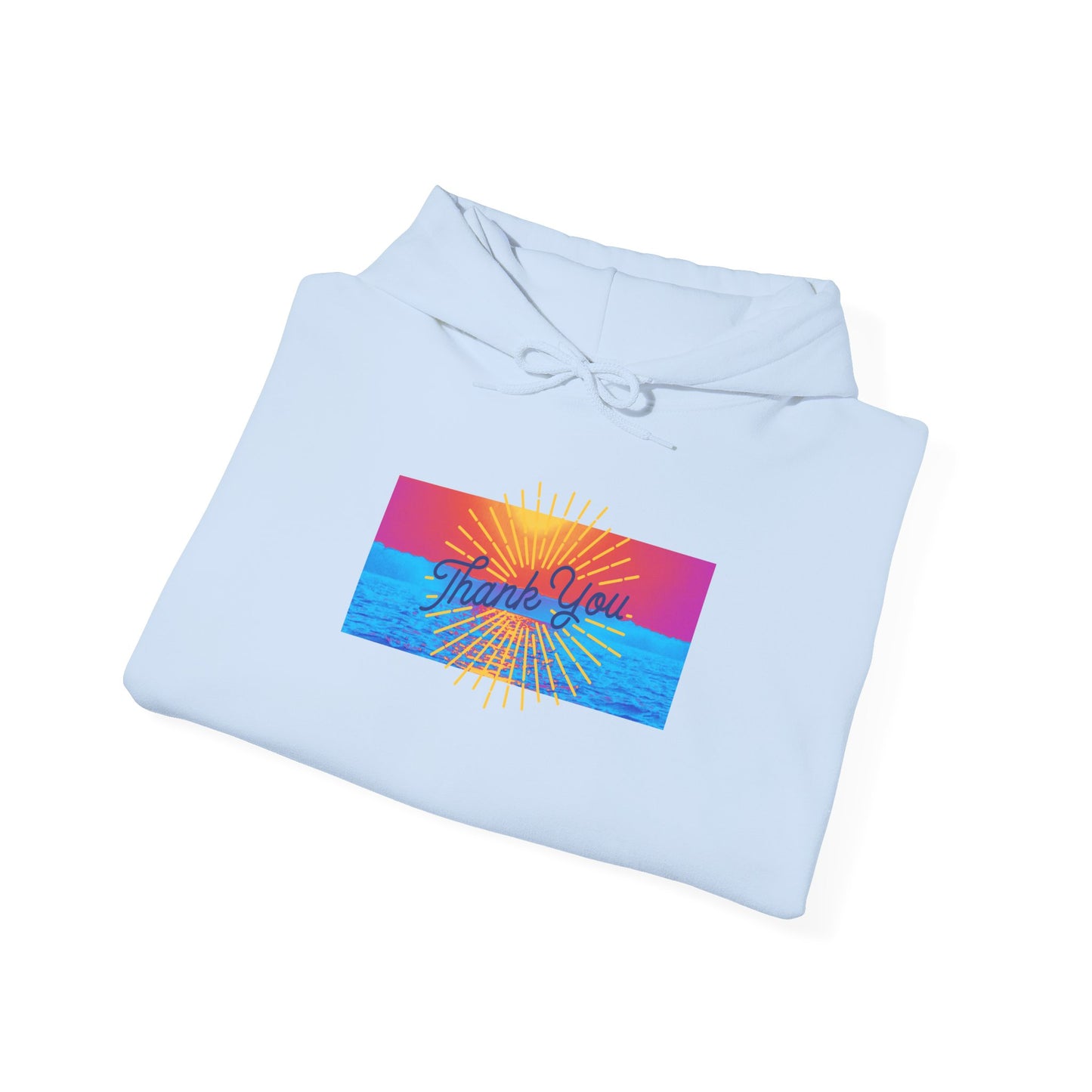 Warm Sunrise Rainbow Graphic Hoodie