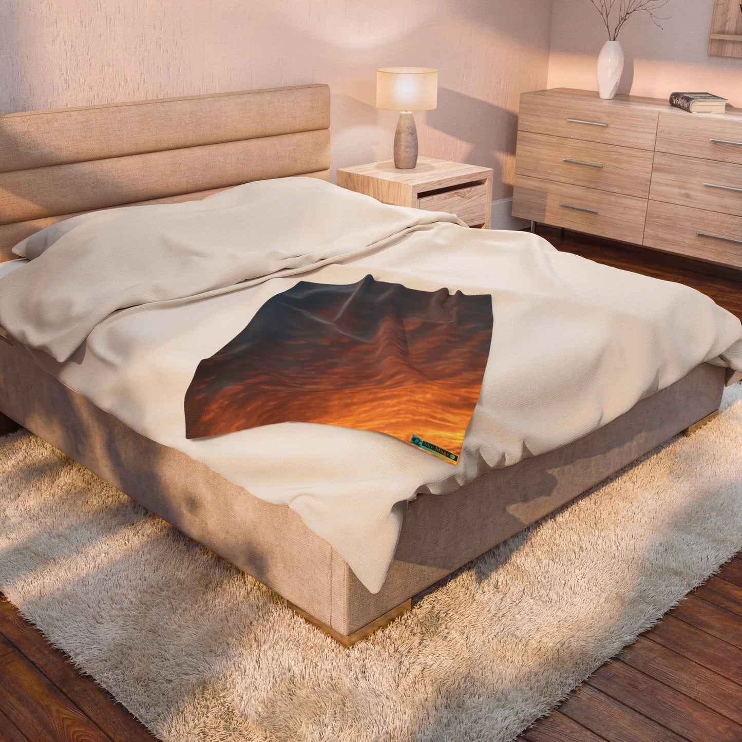 Autumn Sky, Velveteen Plush Blanket