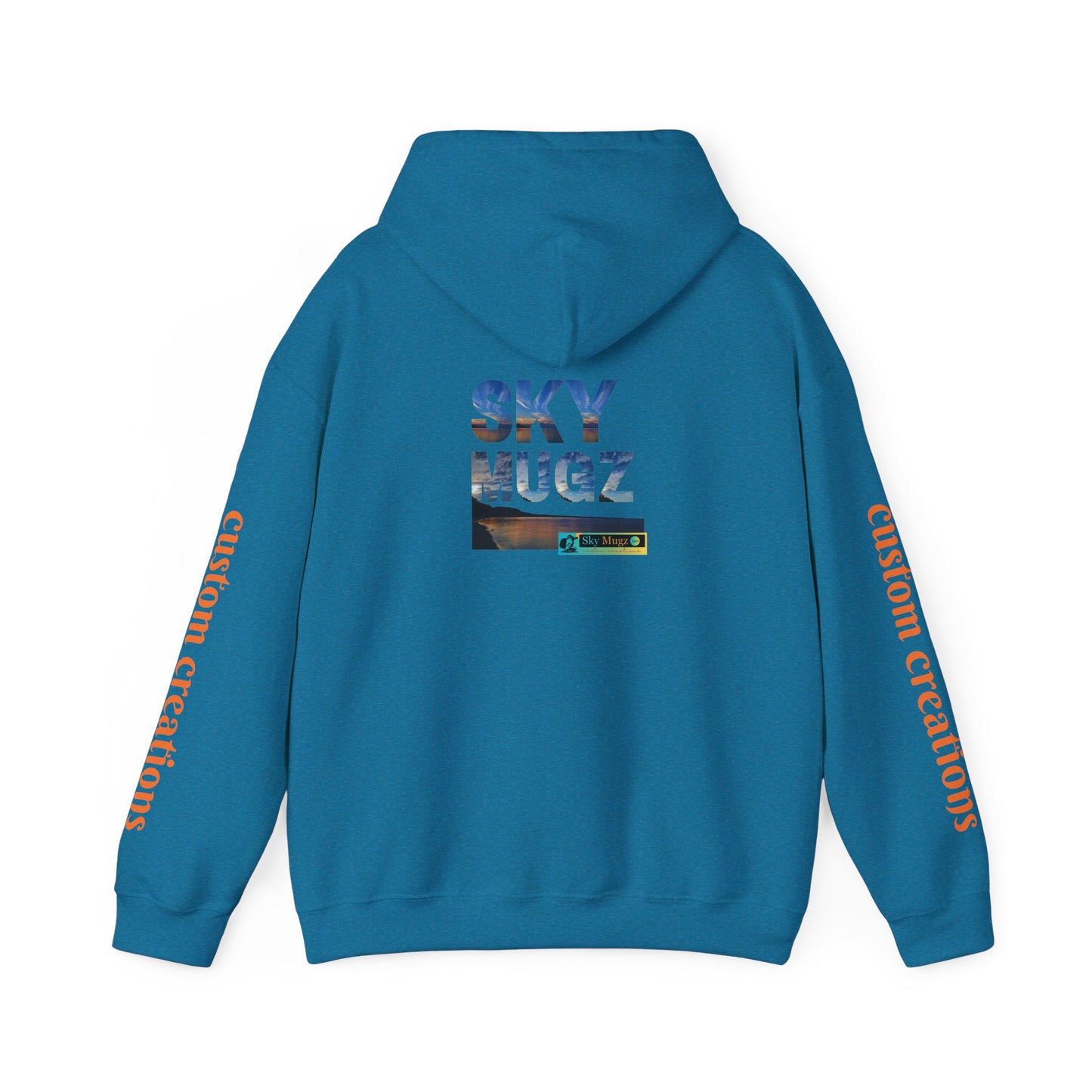 Cool Teal Deep Sea Graphic Hoodie
