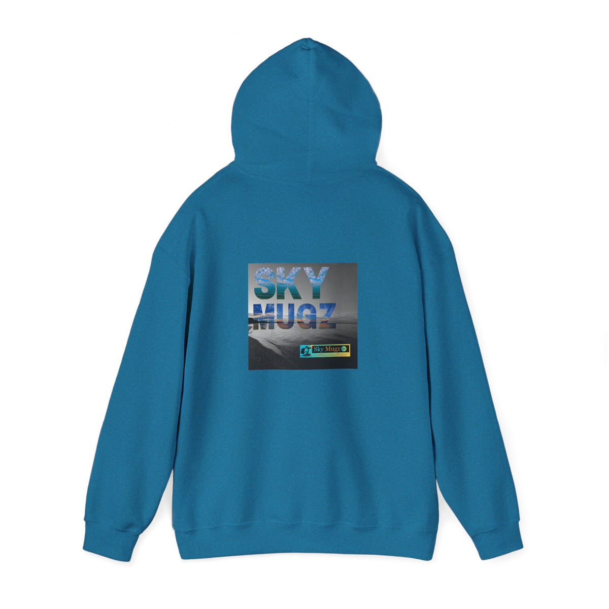 Blue Water Globe Droplet Graphic Hoodie