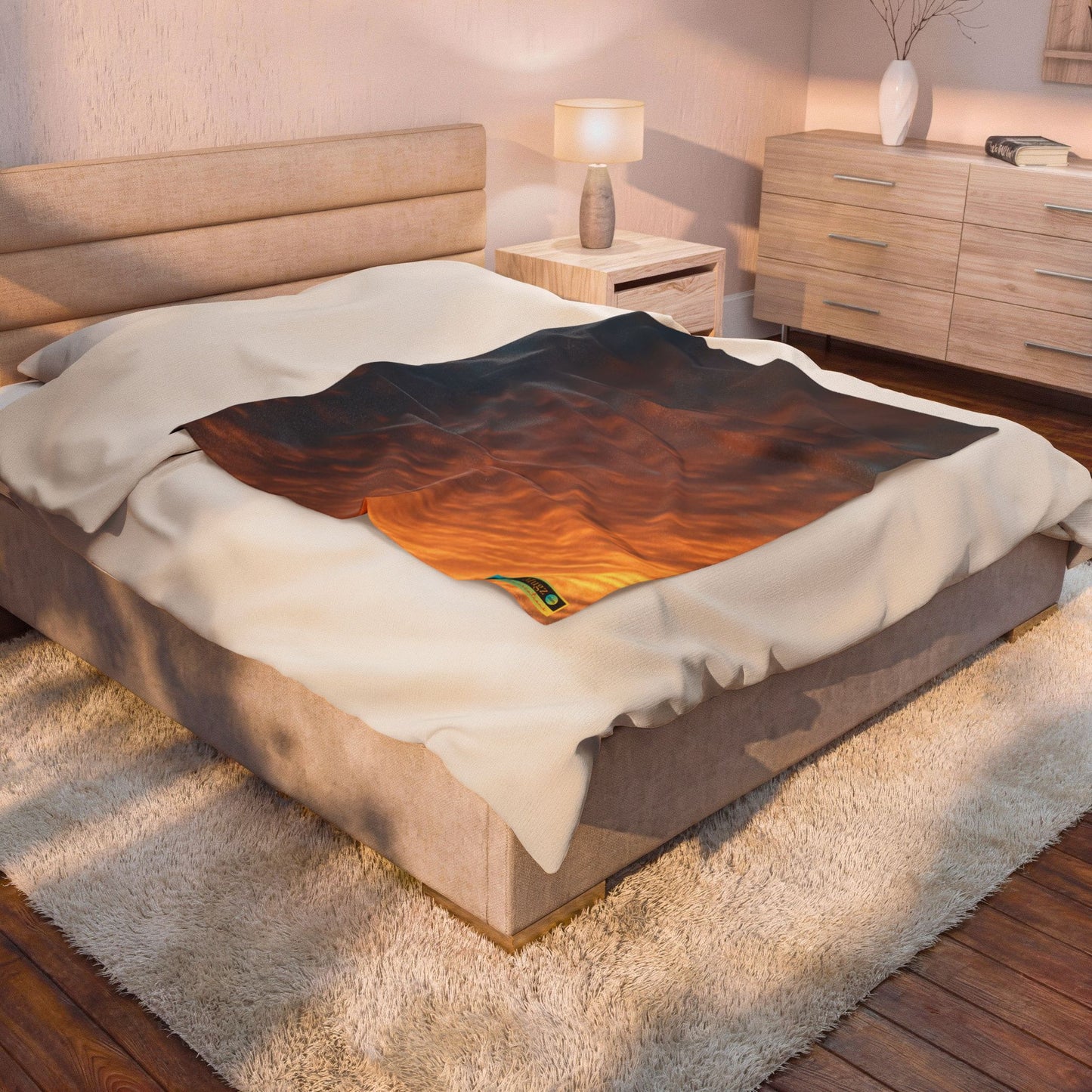 Autumn Sky, Velveteen Plush Blanket