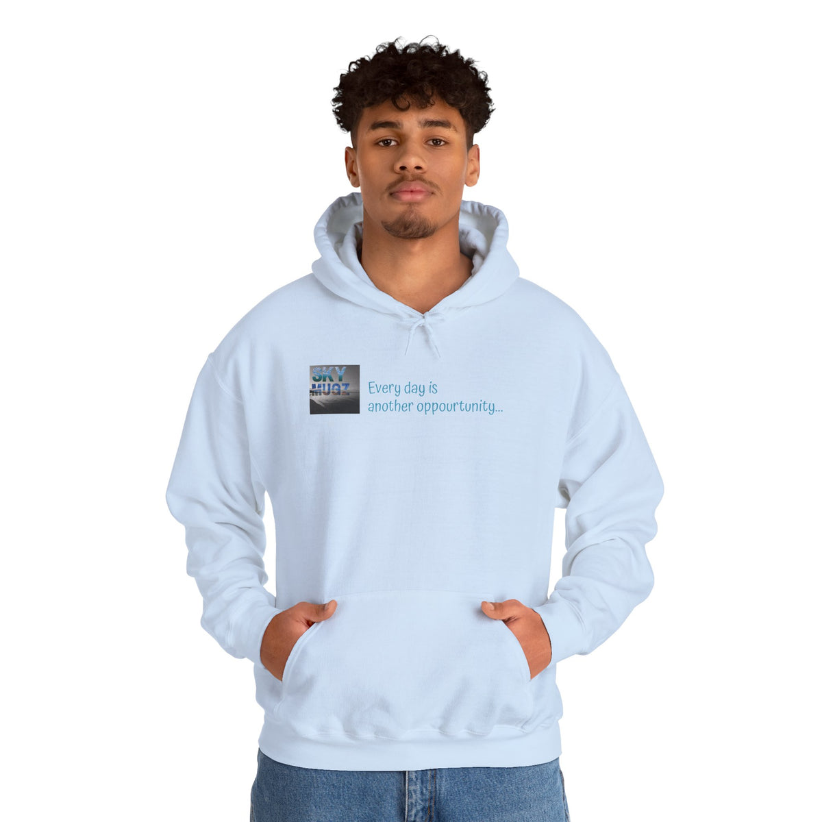 Painterly Sunset Over Water Graphic Hoodie