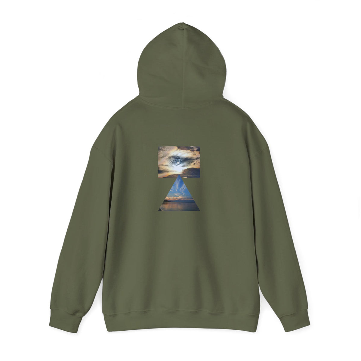 Sunset Horizon Block Letter Graphic Hoodie