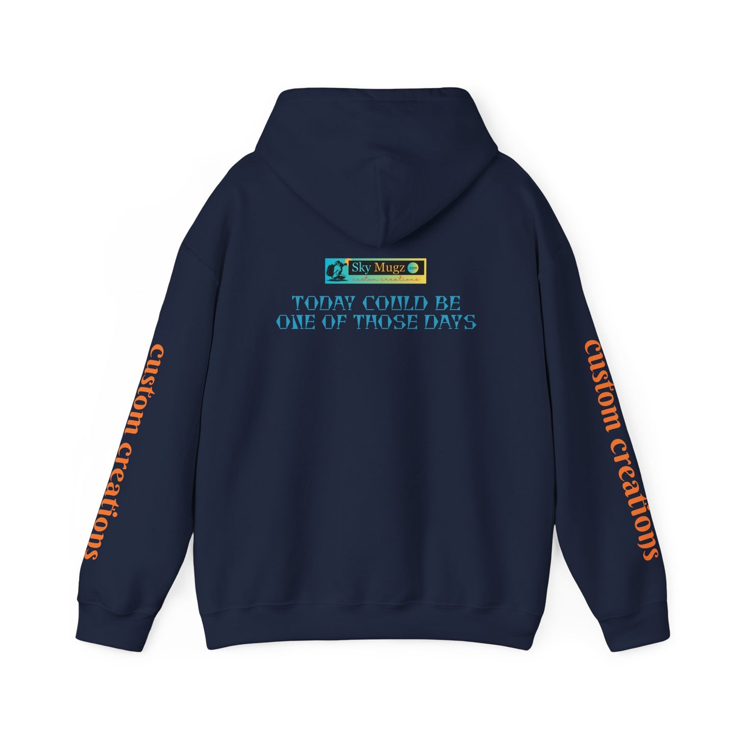 Retro Wave Hoodie — 'Today Could Be One of Those Days' Graphic Pullover