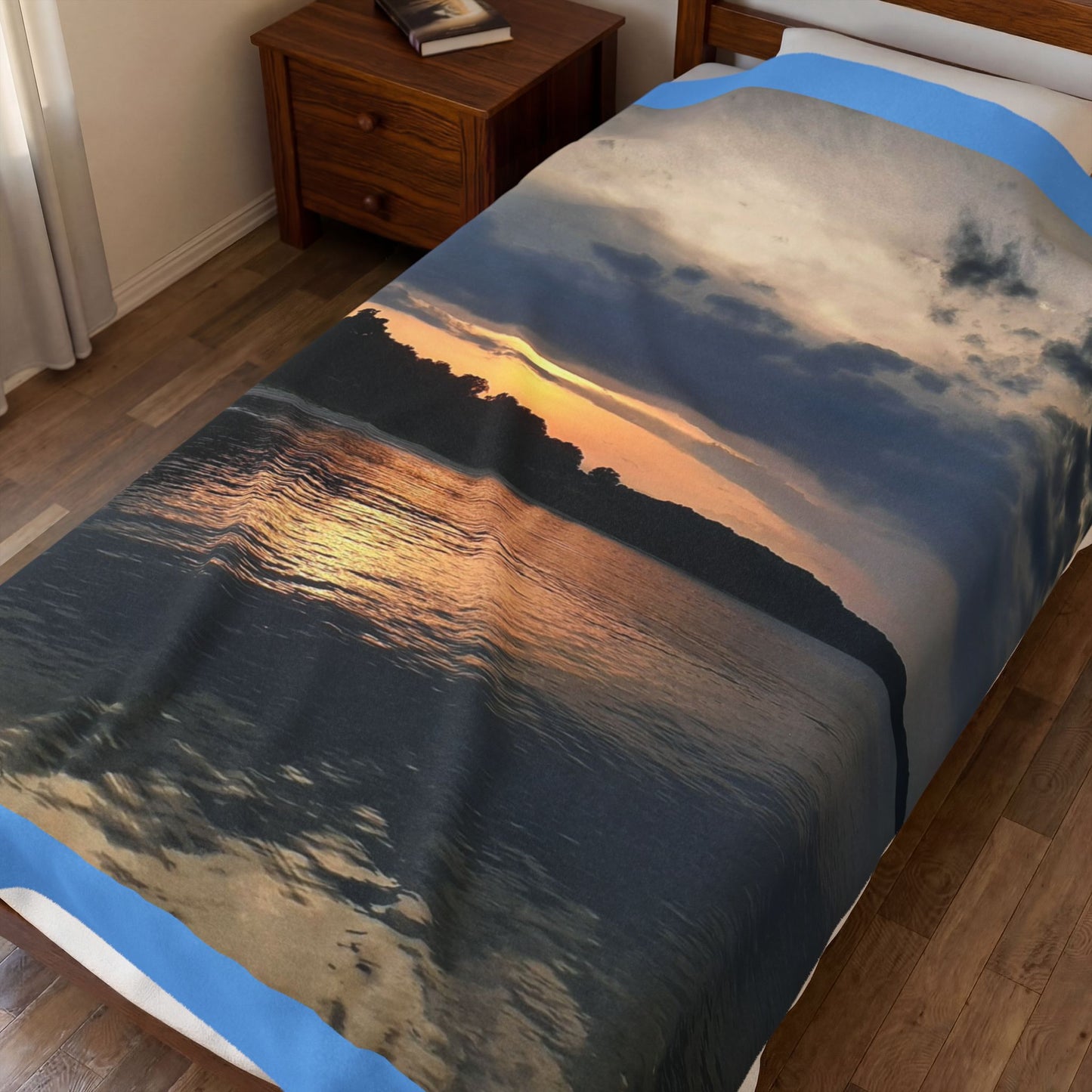 Moment Of Serene, Velveteen Plush Blanket