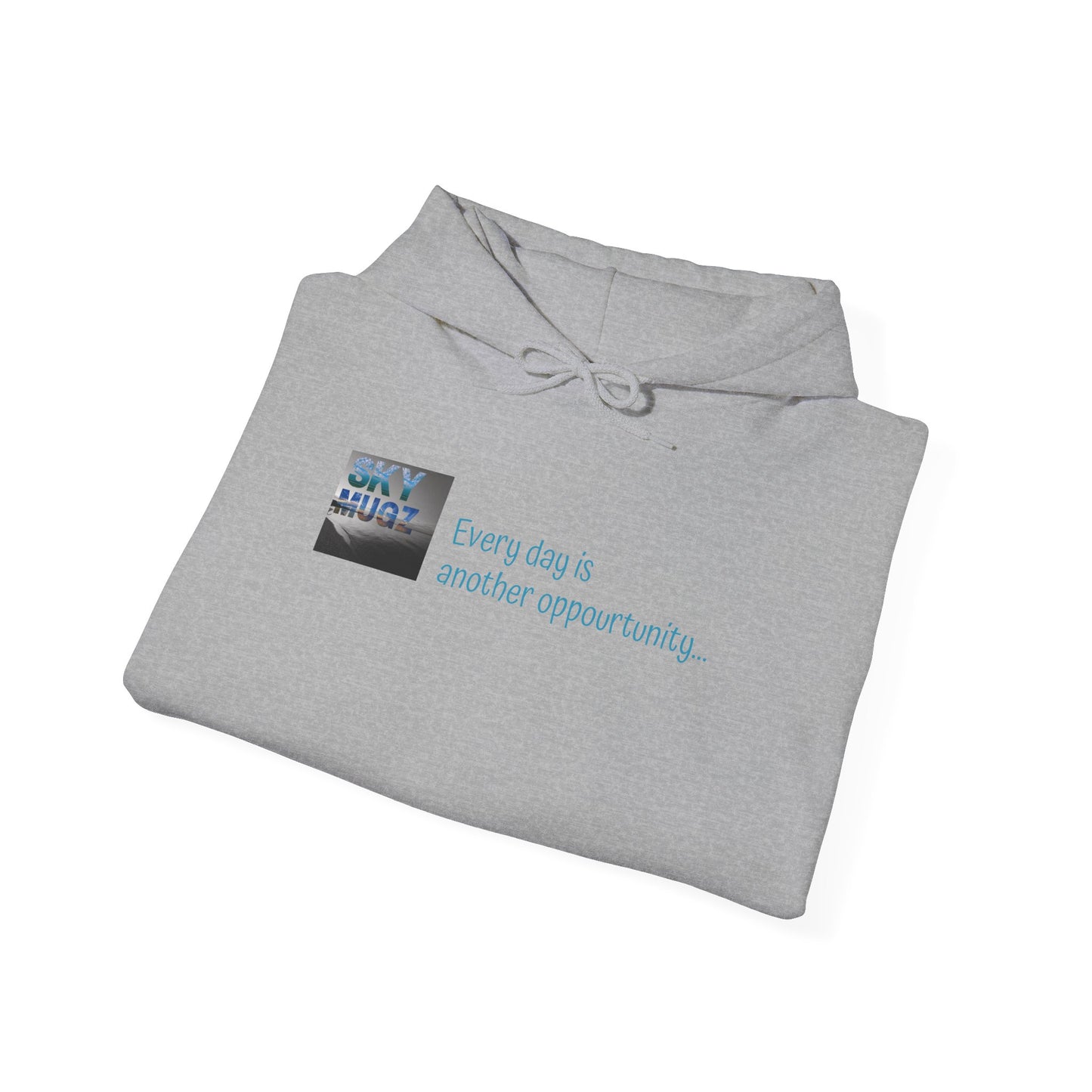 Sunset Cross Hoodie – 'Every day is another opportunity' Inspirational Graphic Hoodie