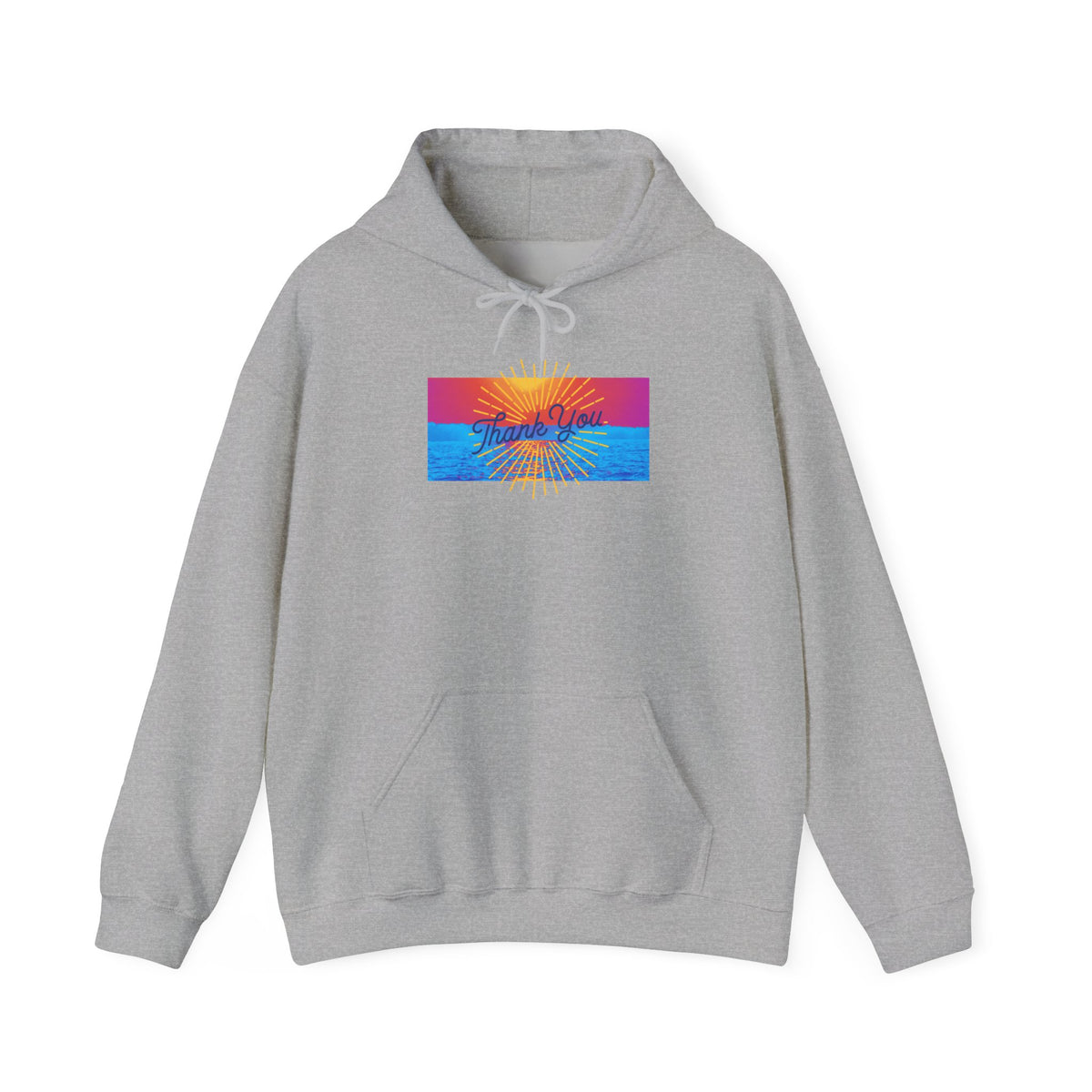 Warm Sunrise Rainbow Graphic Hoodie