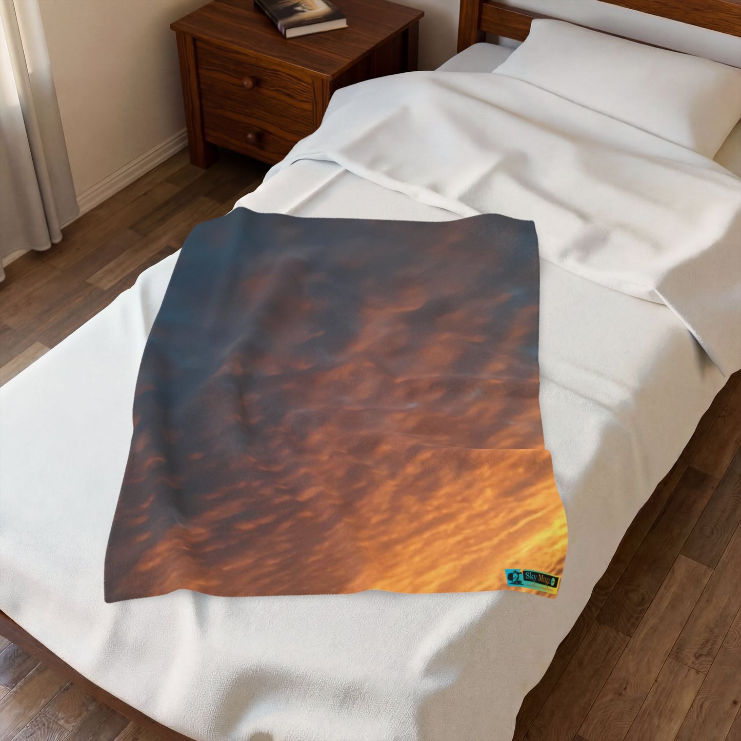 Autumn Sky, Velveteen Plush Blanket