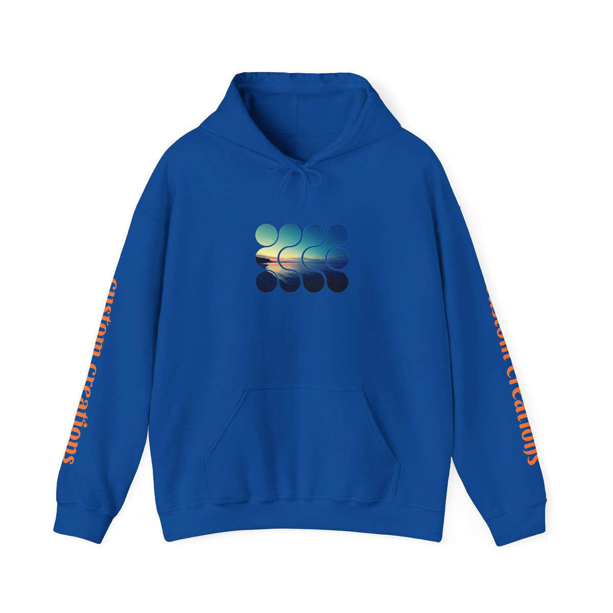 Cool Teal Deep Sea Graphic Hoodie