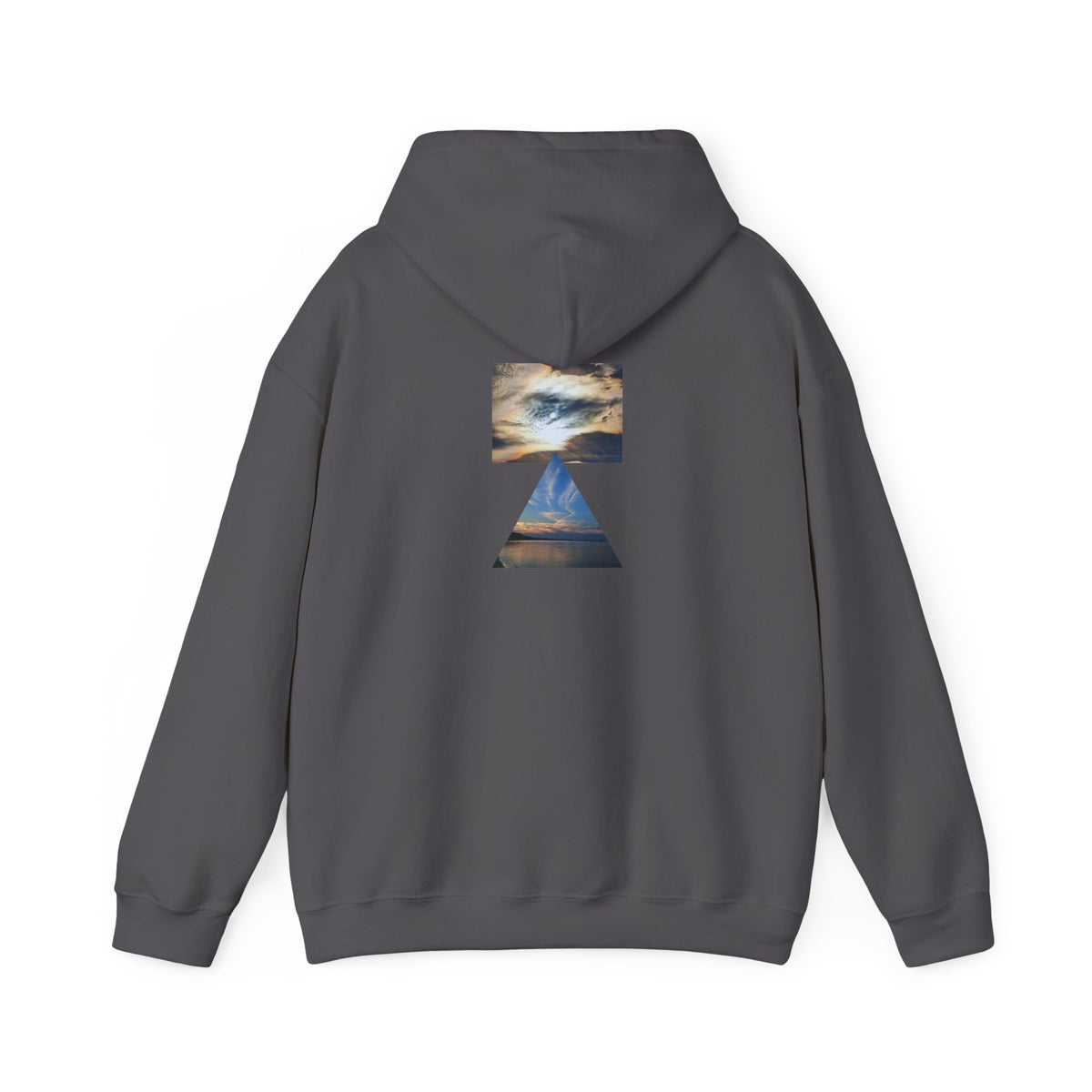 Sunset Horizon Block Letter Graphic Hoodie