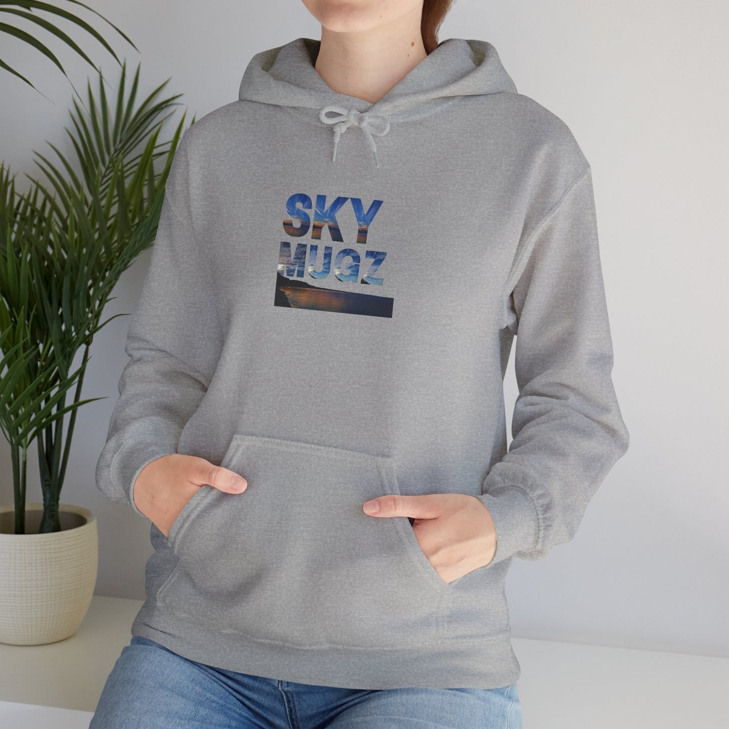 Sunset Horizon Block Letter Graphic Hoodie