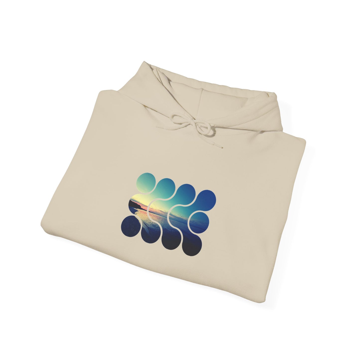 Cool Teal Deep Sea Graphic Hoodie