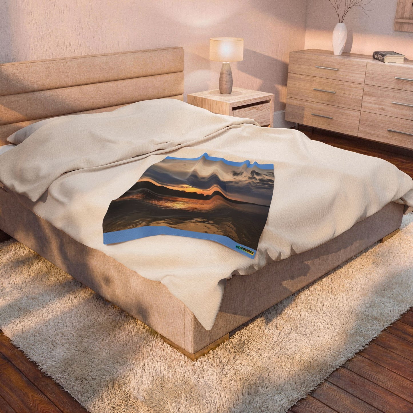 Moment Of Serene, Velveteen Plush Blanket