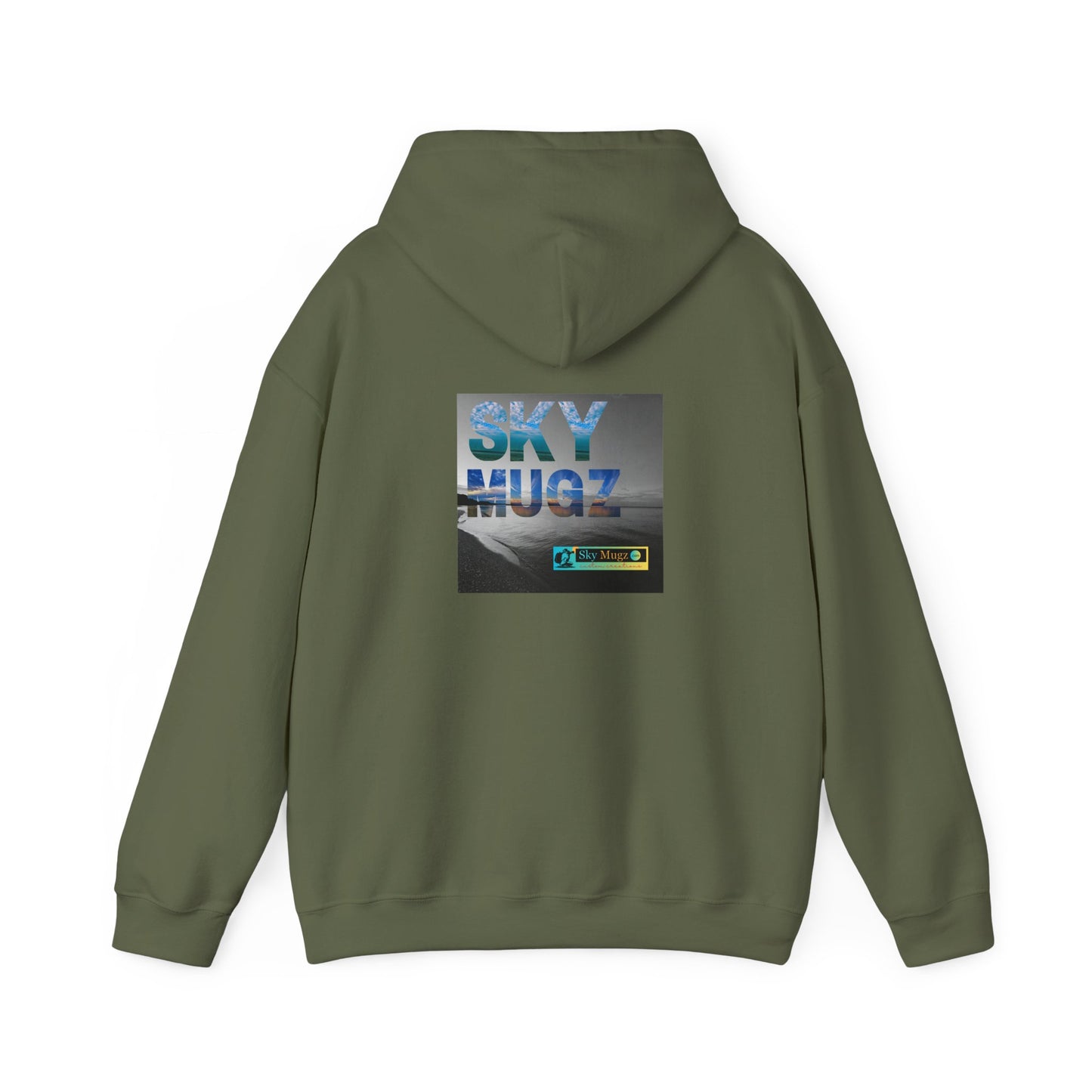 Blue Water Globe Droplet Graphic Hoodie