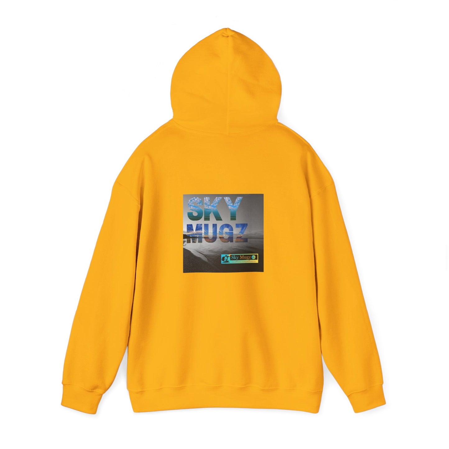 Blue Water Globe Droplet Graphic Hoodie