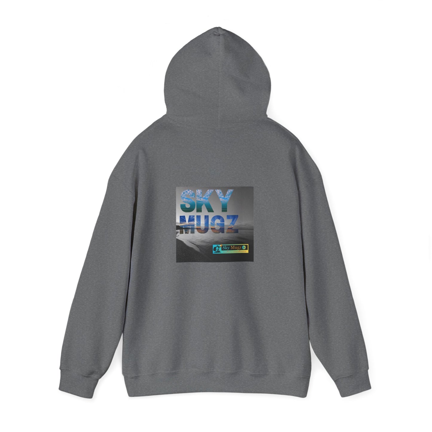 Blue Water Globe Droplet Graphic Hoodie