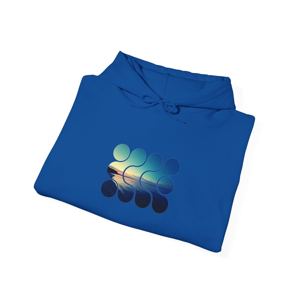 Cool Teal Deep Sea Graphic Hoodie