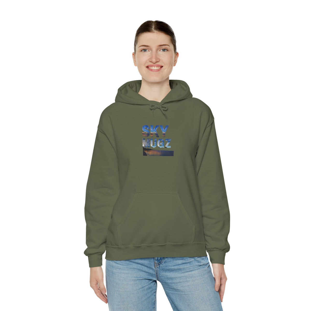 Sunset Horizon Block Letter Graphic Hoodie