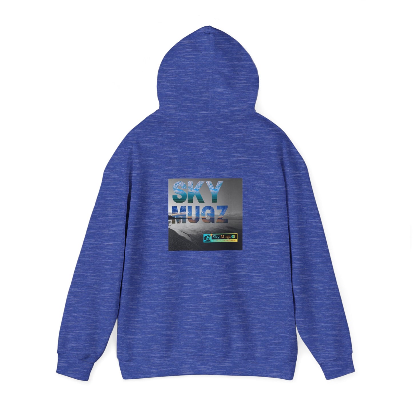 Blue Water Globe Droplet Graphic Hoodie
