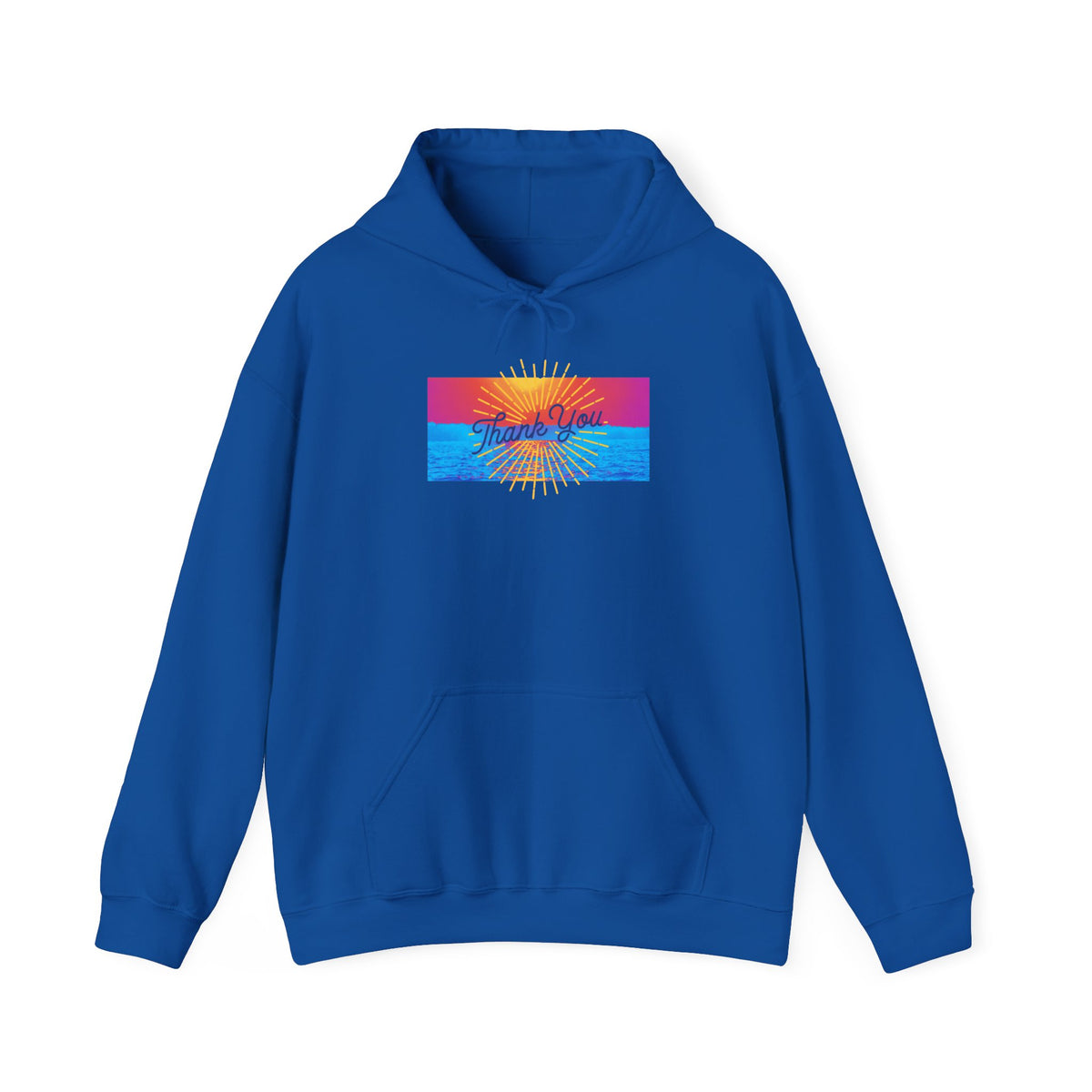 Warm Sunrise Rainbow Graphic Hoodie