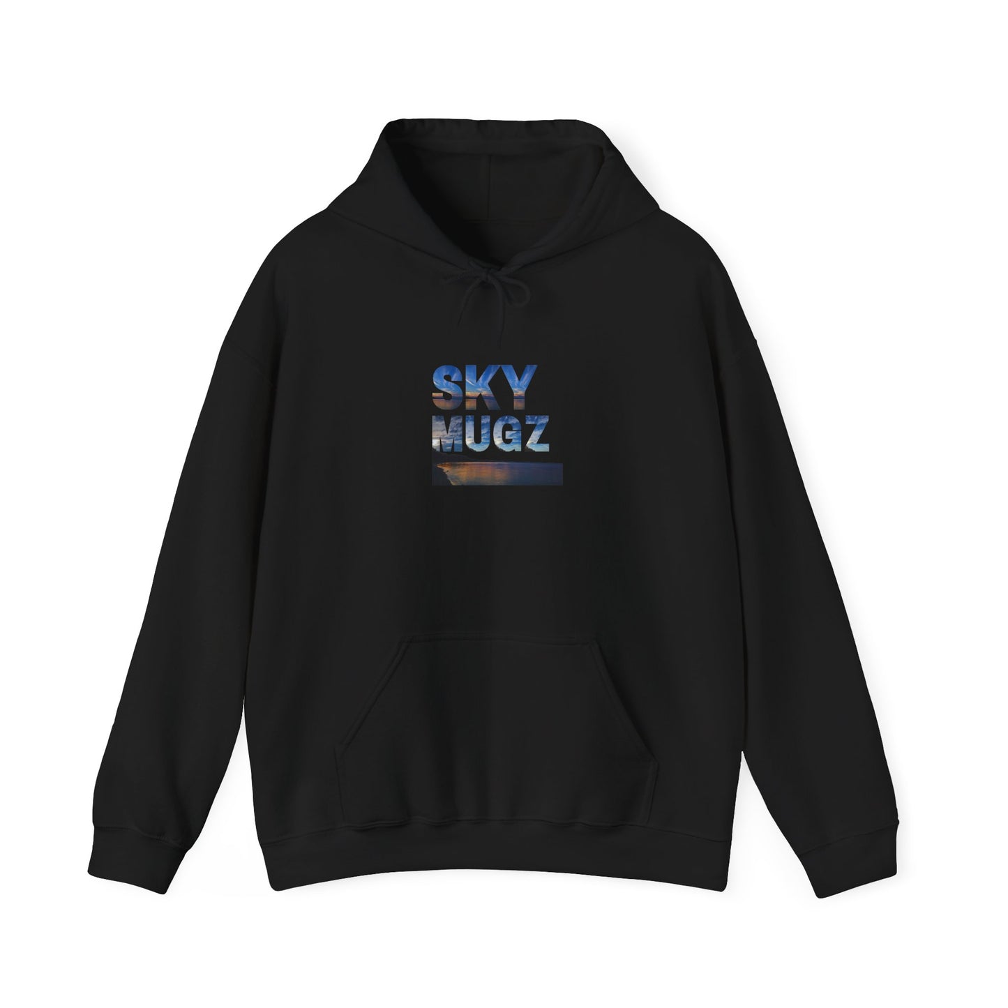 Sunset Horizon Block Letter Graphic Hoodie