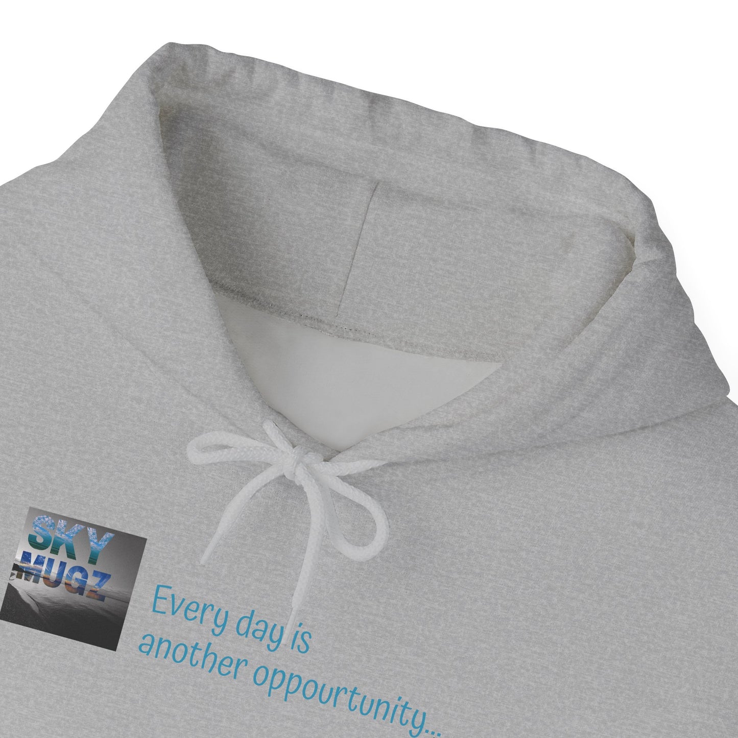 Sunset Cross Hoodie – 'Every day is another opportunity' Inspirational Graphic Hoodie