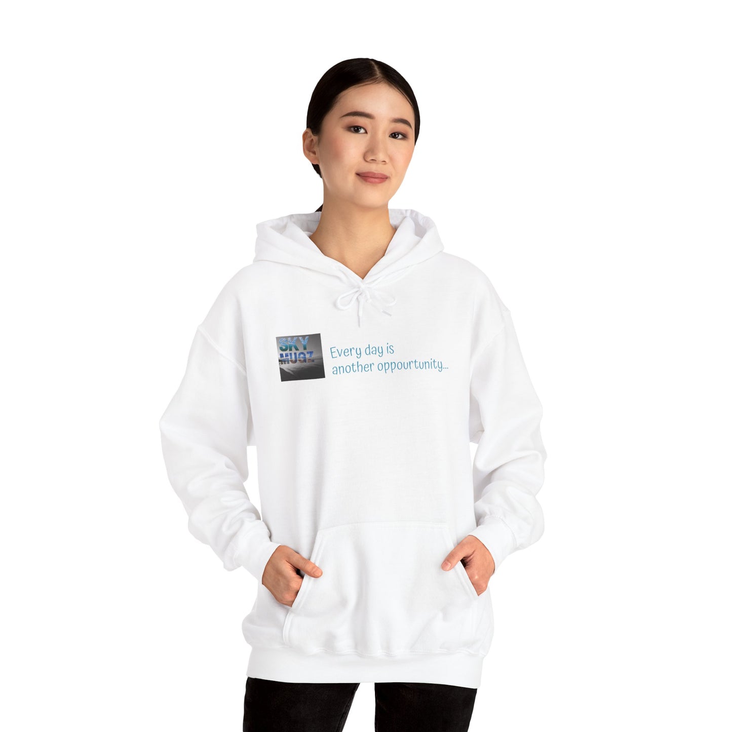 Sunset Cross Hoodie – 'Every day is another opportunity' Inspirational Graphic Hoodie