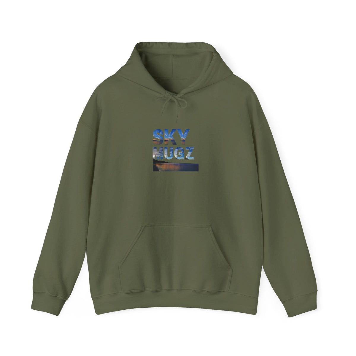 Sunset Horizon Block Letter Graphic Hoodie