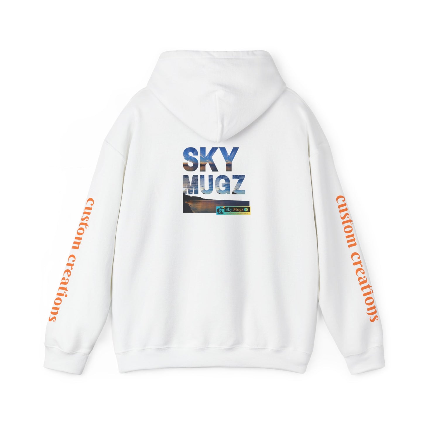 Blue-Green Symmetry Hoodie — Abstract Geometric Sweatshirt