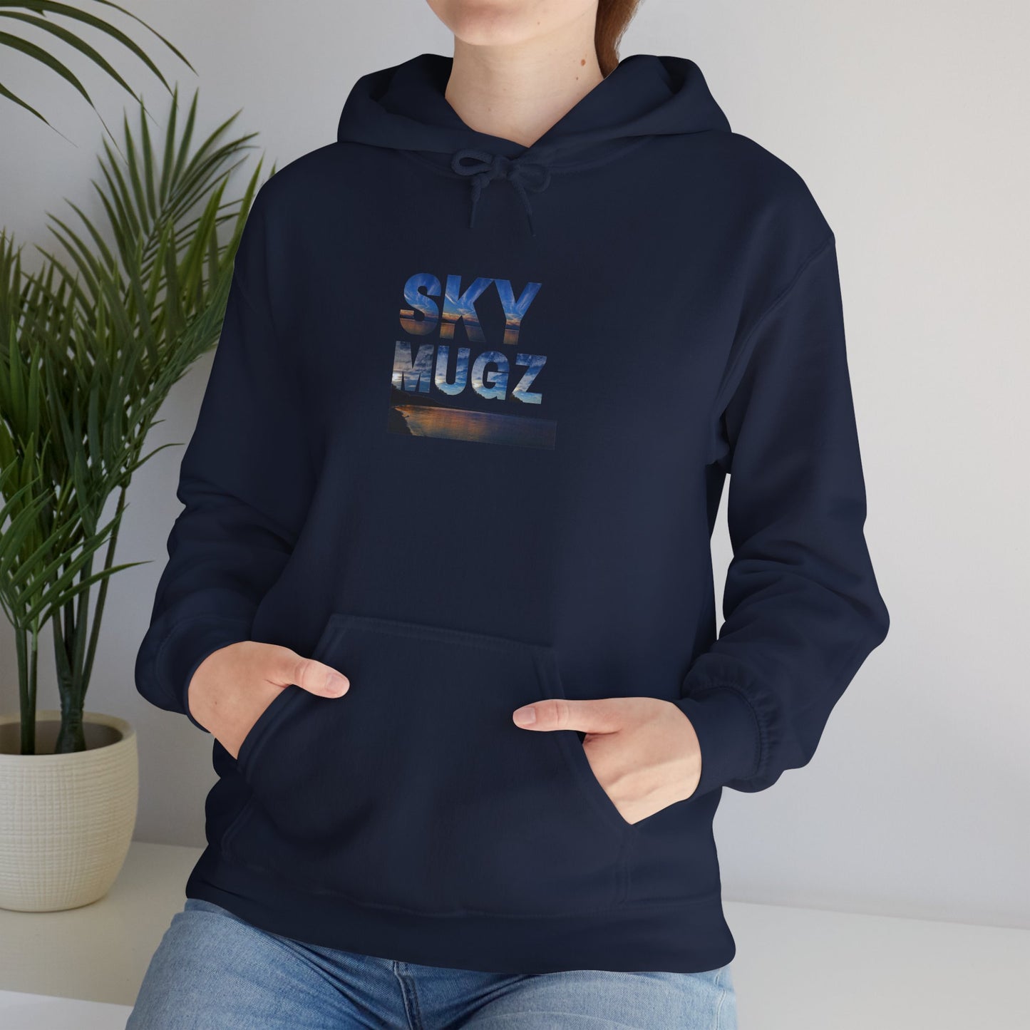 Sunset Horizon Block Letter Graphic Hoodie