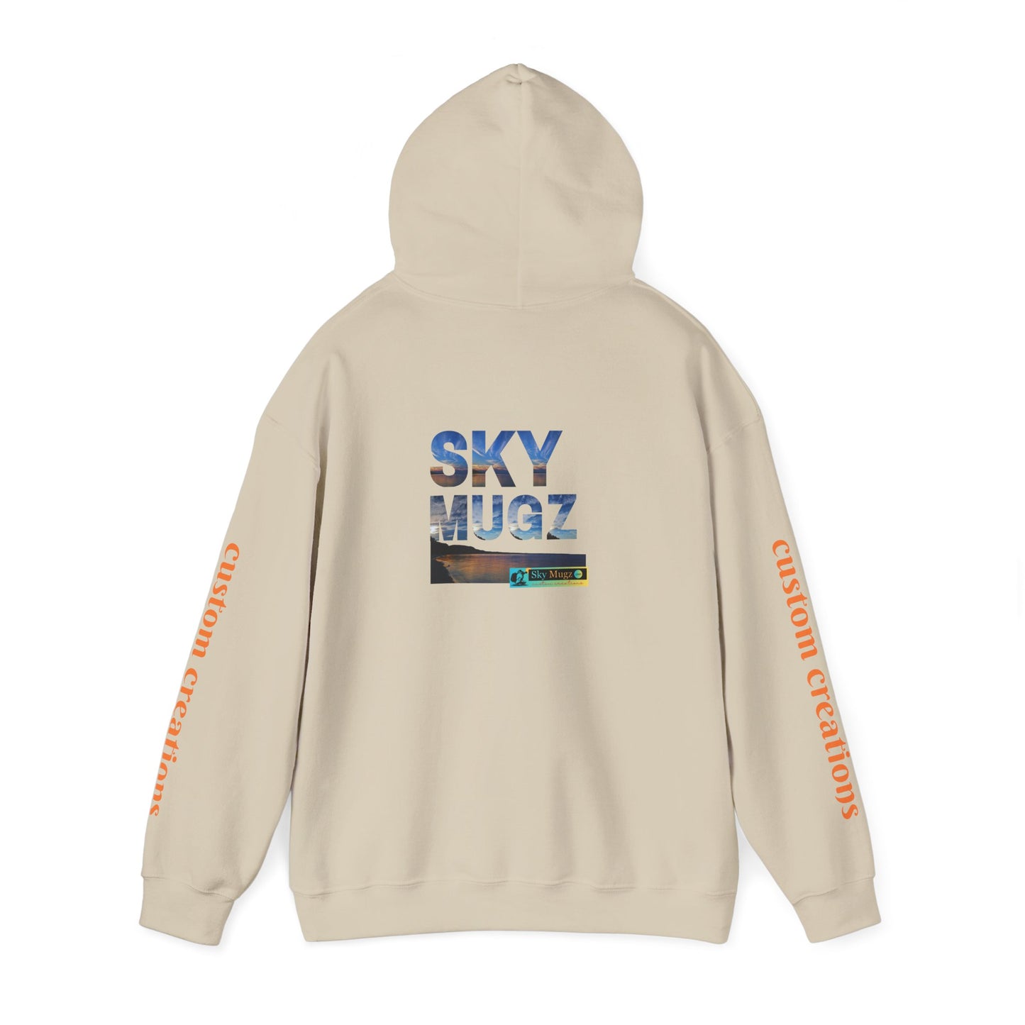 Blue-Green Symmetry Hoodie — Abstract Geometric Sweatshirt