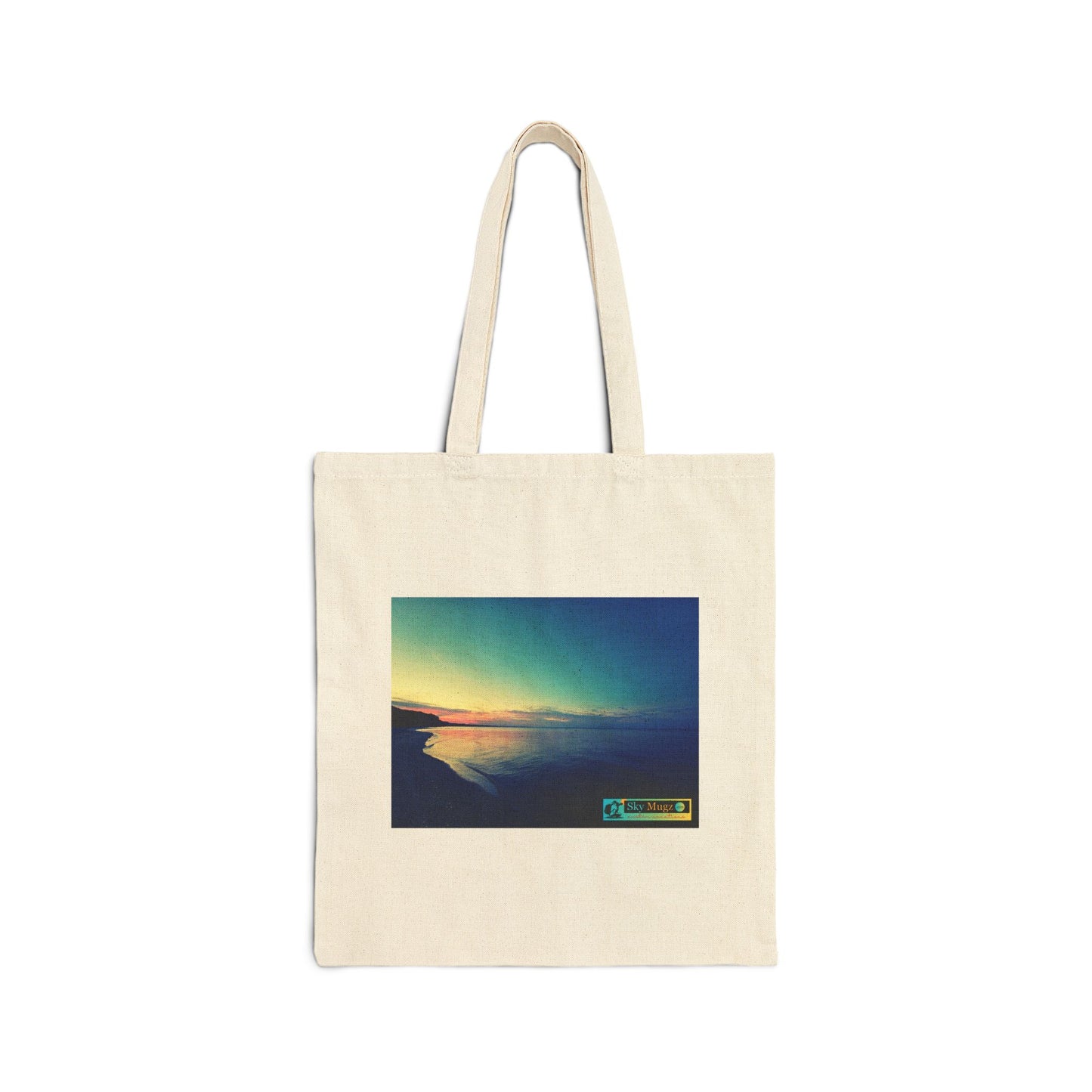 Sunset Sky Canvas Tote — "Sky High" Photo Print Cotton Bag