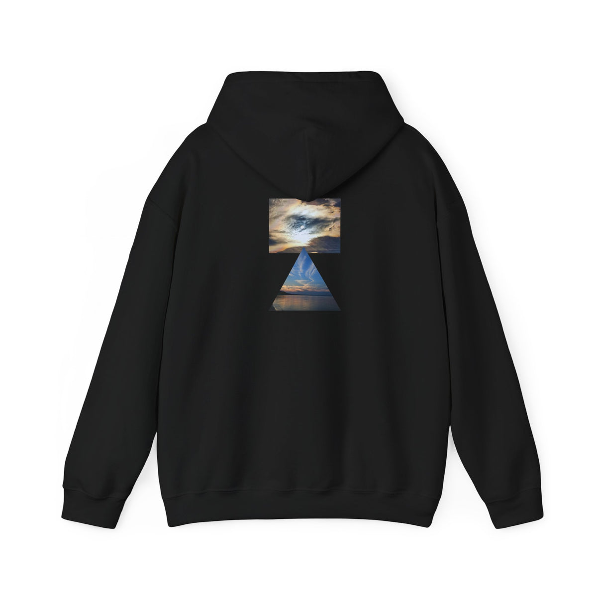 Sunset Horizon Block Letter Graphic Hoodie