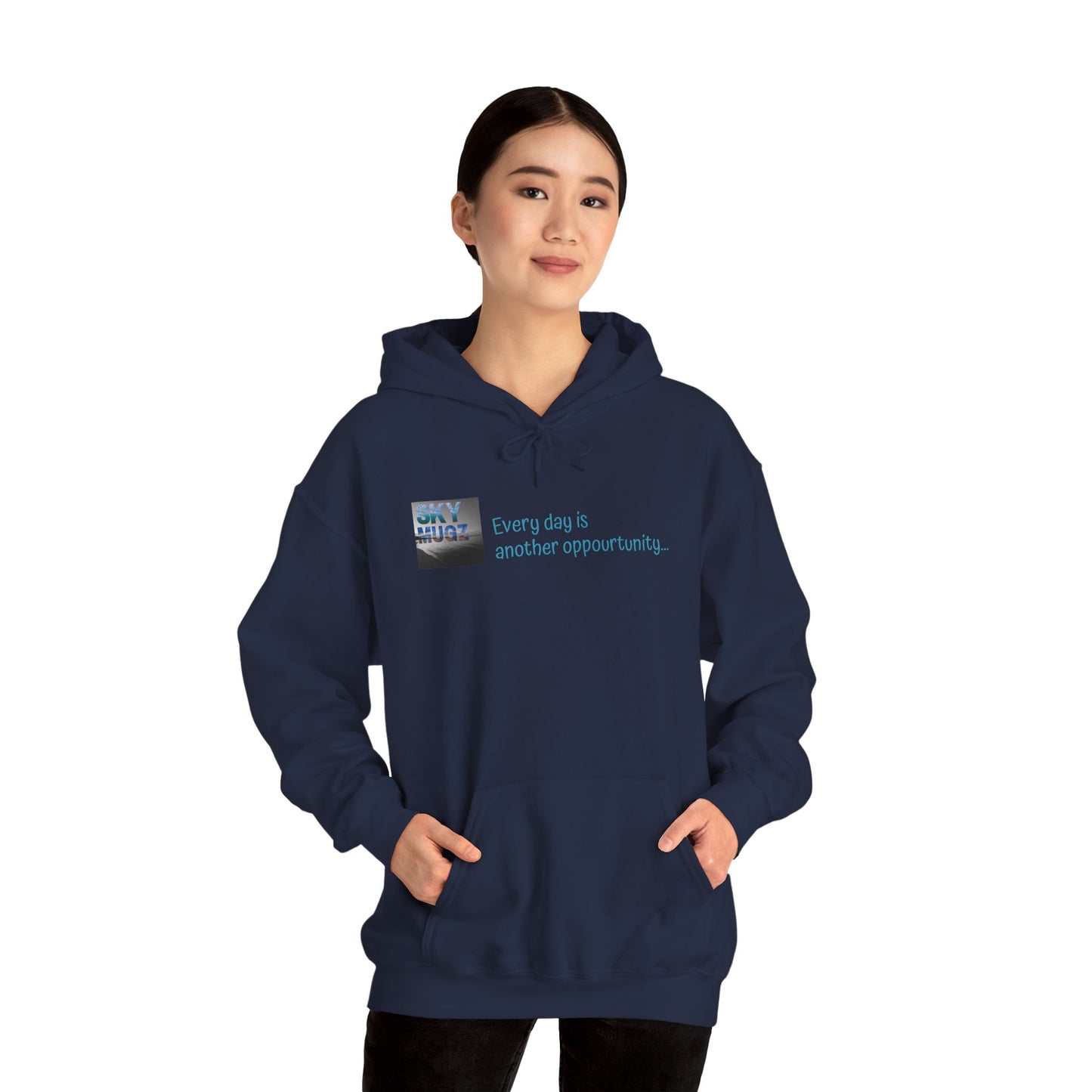 Painterly Sunset Over Water Graphic Hoodie