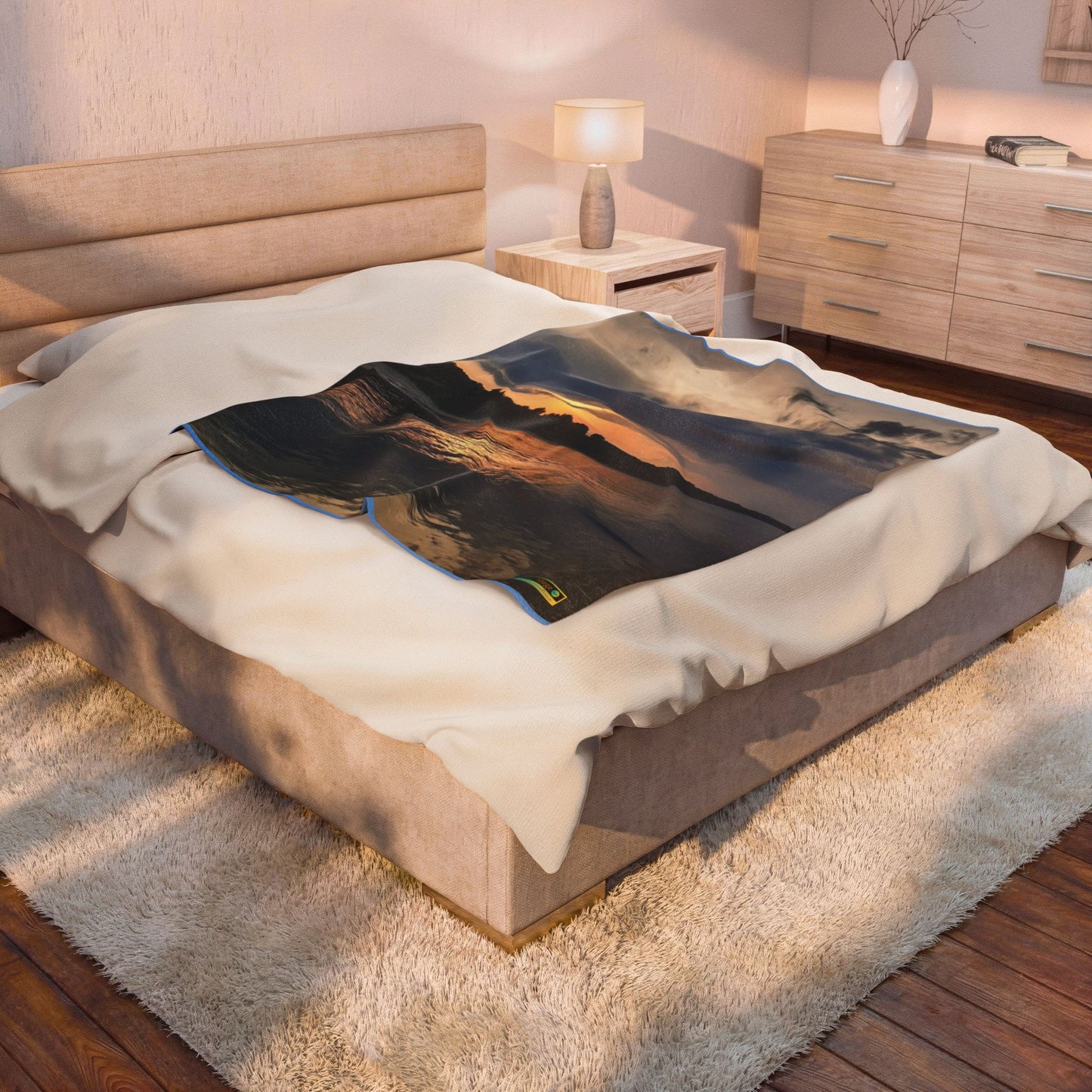 Moment Of Serene, Velveteen Plush Blanket