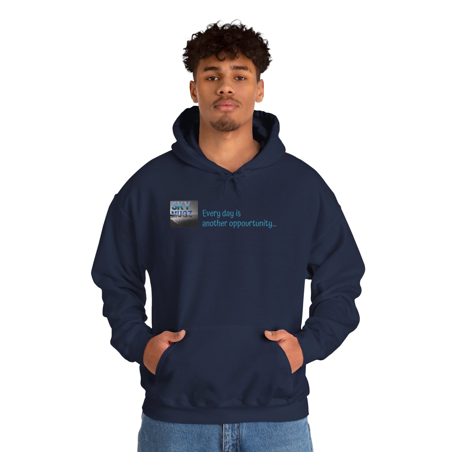 Painterly Sunset Over Water Graphic Hoodie