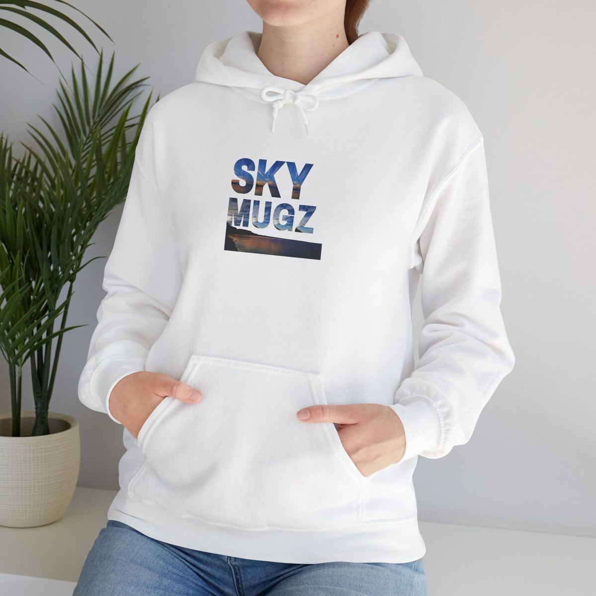 Sunset Horizon Block Letter Graphic Hoodie