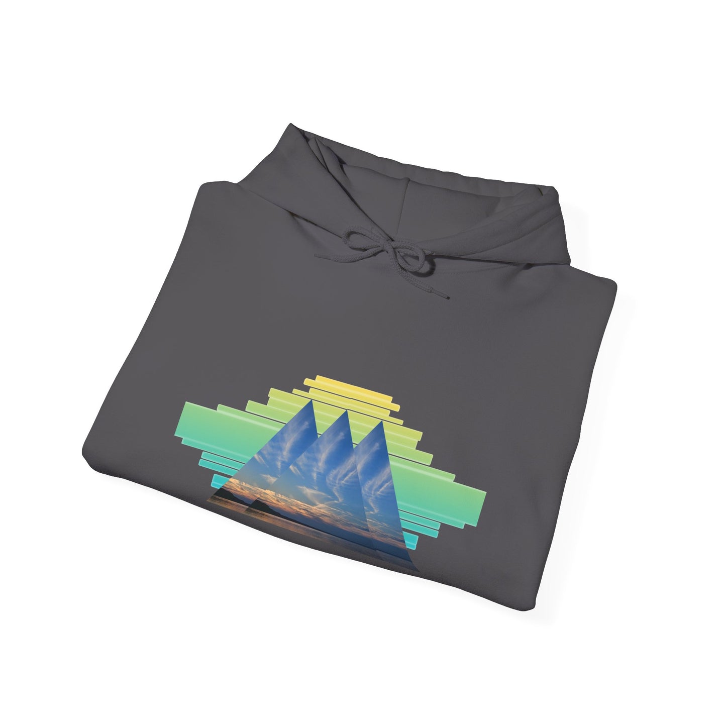 Retro Aztec Pyramid Graphic Hoodie