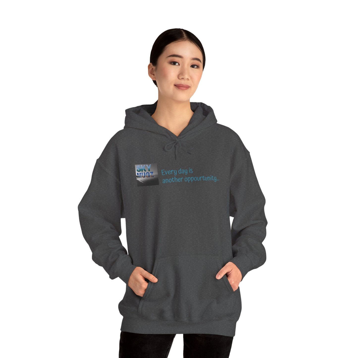 Sunset Cross Hoodie – 'Every day is another opportunity' Inspirational Graphic Hoodie