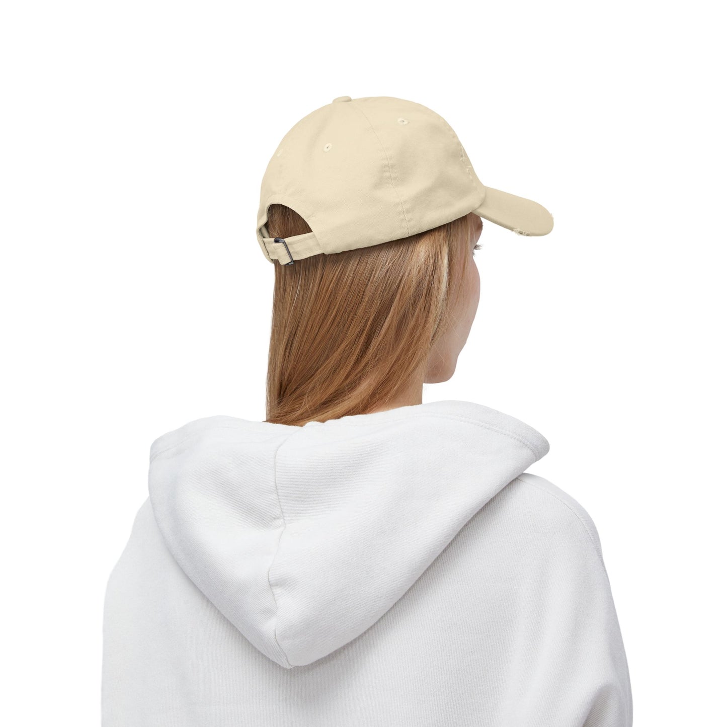Distressed Sunset Cap — Vintage Solomons Chesapeake Panorama Dad Hat