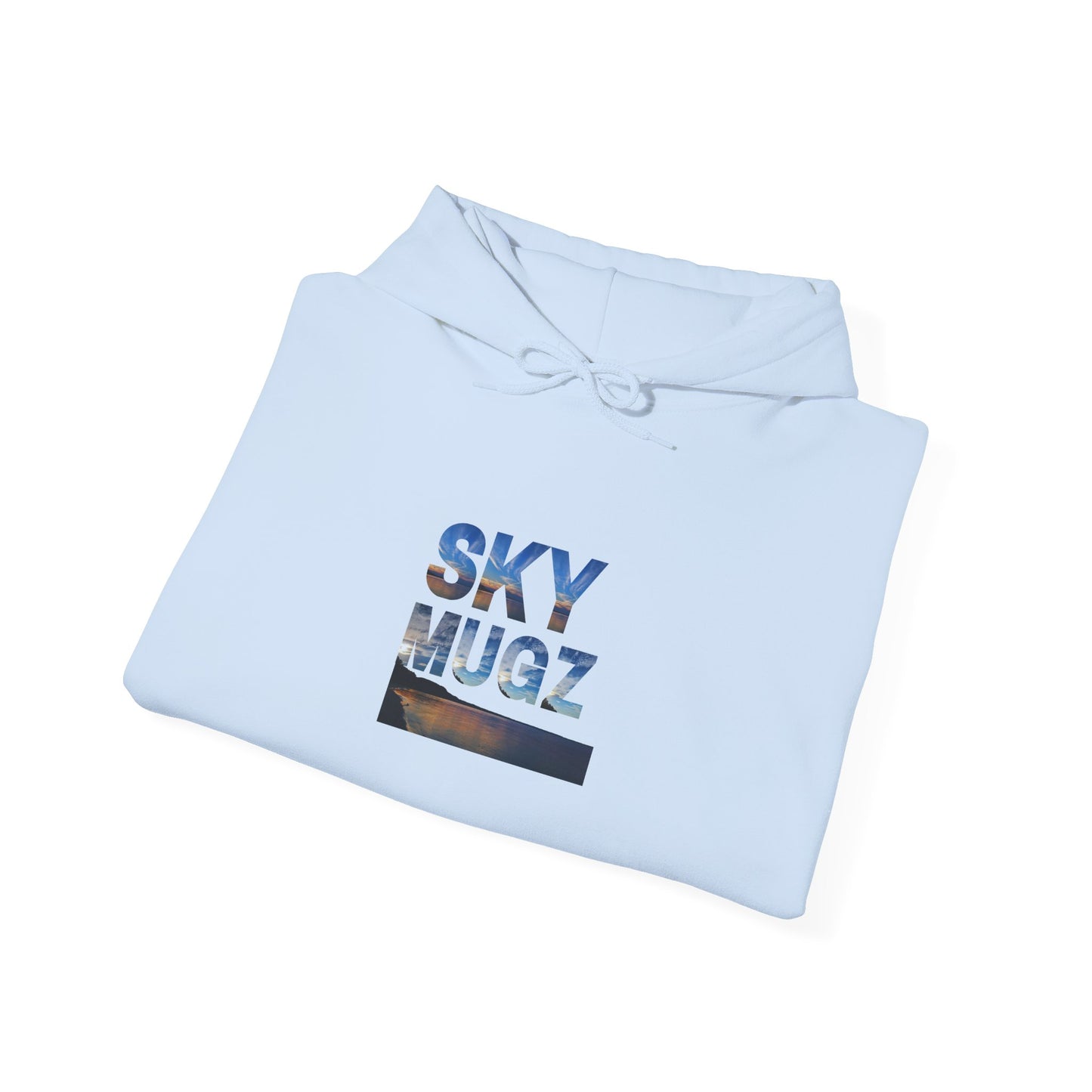 Sunset Horizon Block Letter Graphic Hoodie