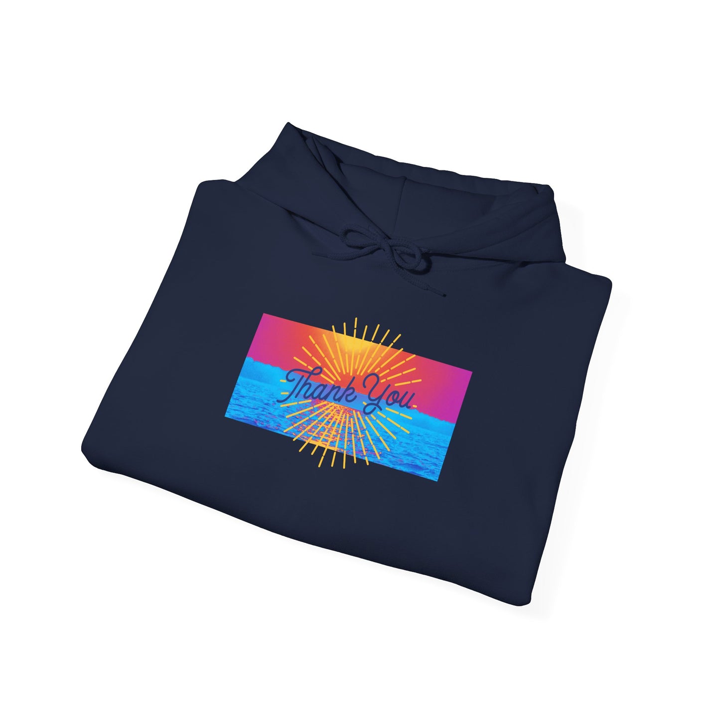 Hoodie - Sunshine Rainbow "Good Vibes" Graphic Pullover