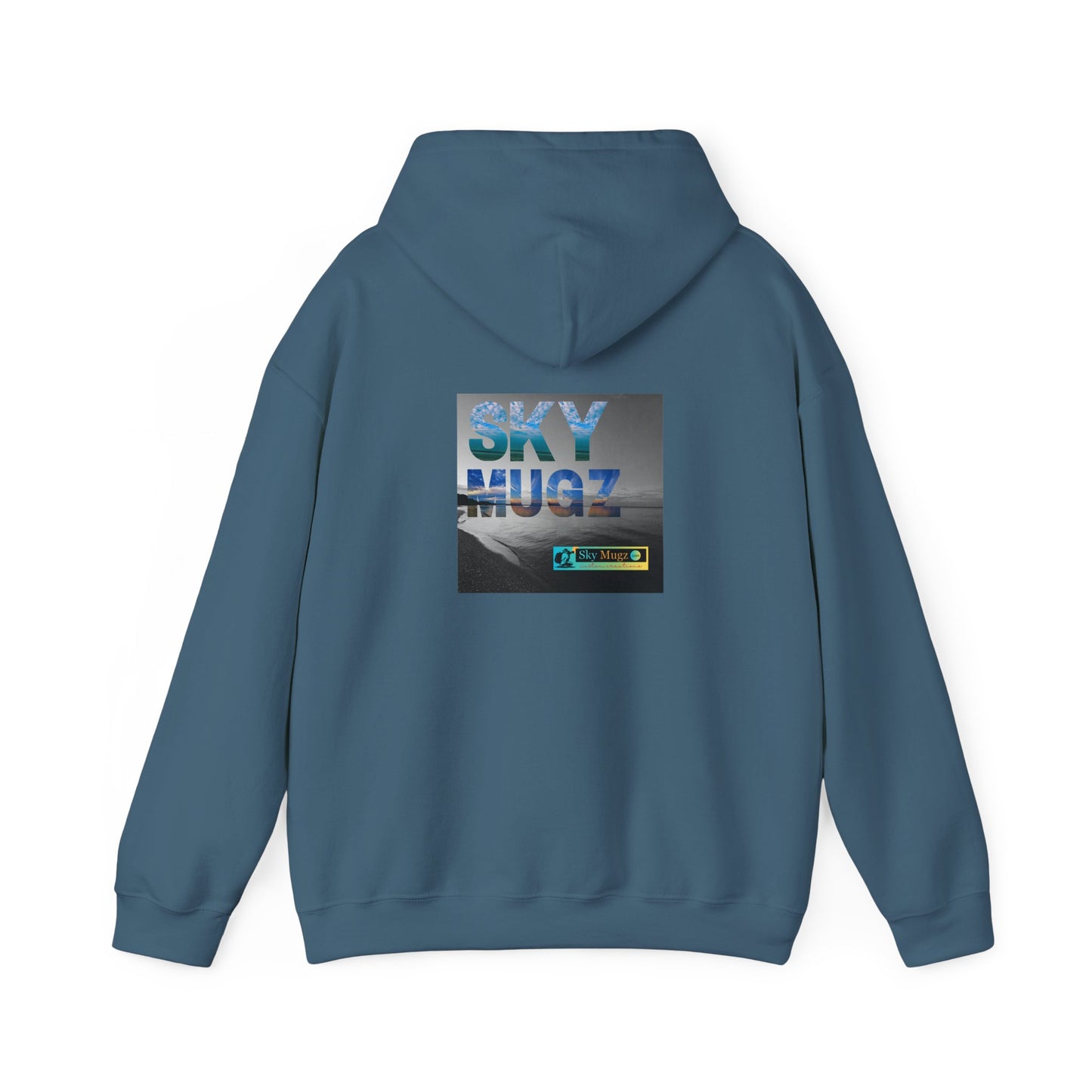 Blue Water Globe Droplet Graphic Hoodie