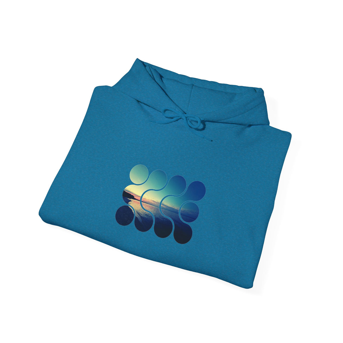 Cool Teal Deep Sea Graphic Hoodie